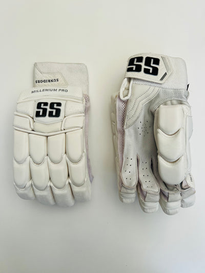 SS TON Millenium Pro White Cricket Batting Gloves