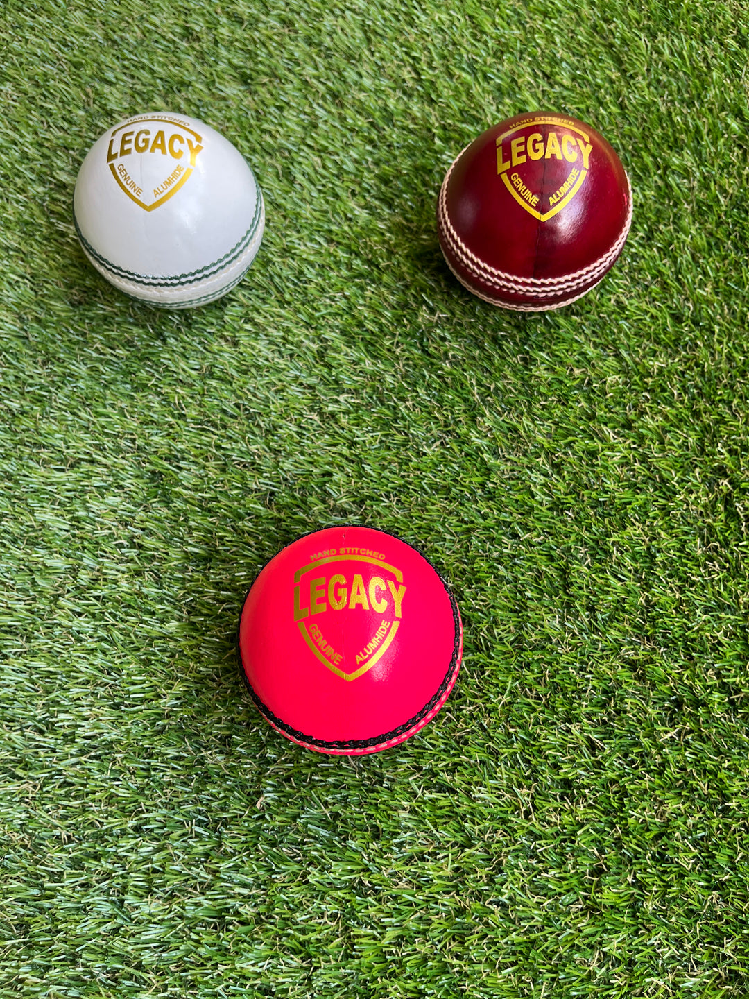 DKP Legacy Cricket Ball (Pack of 1, 3, 6, 12) | Red, White and Pink