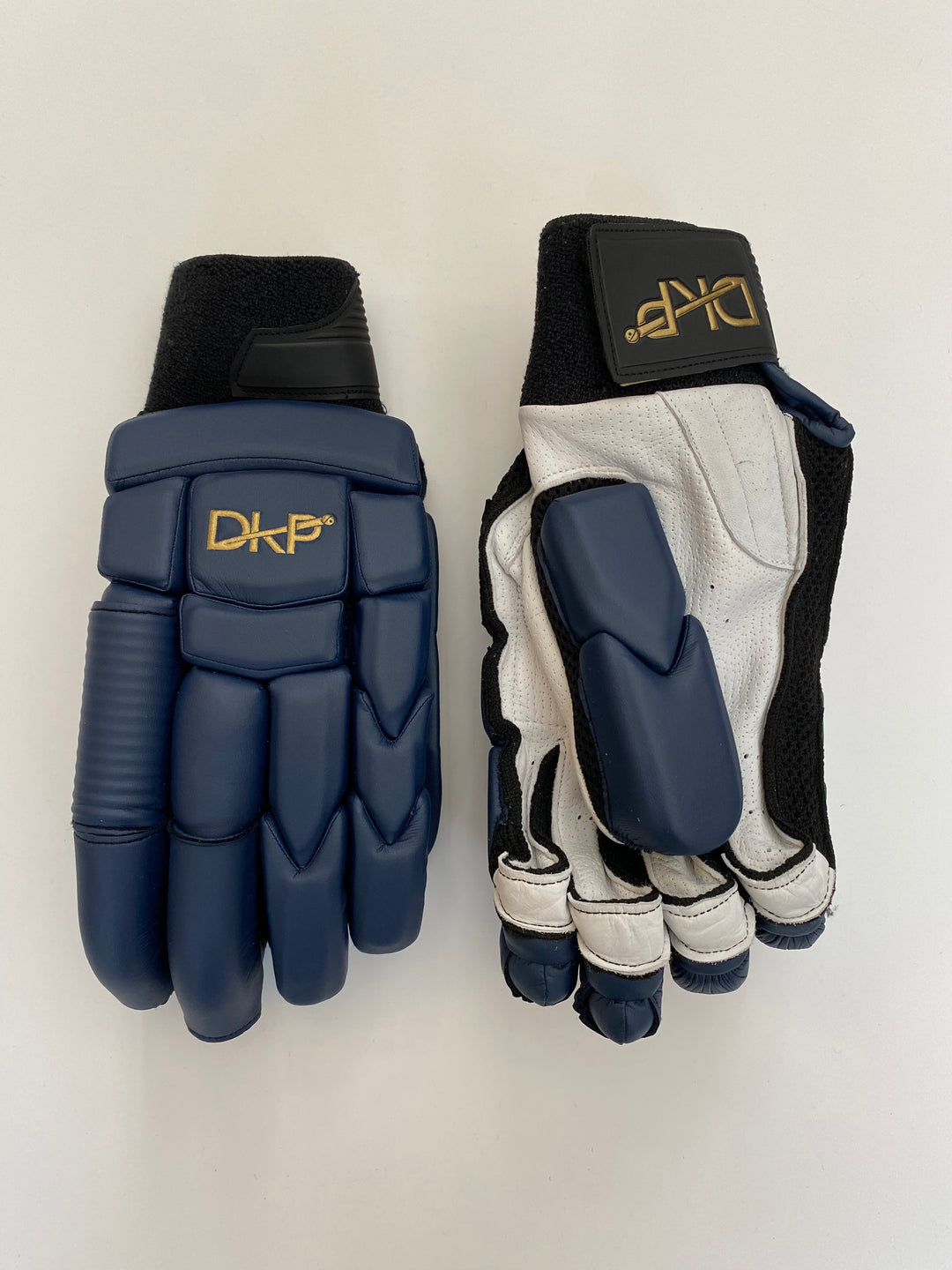 DKP Pro Black and Navy Cricket Batting Gloves