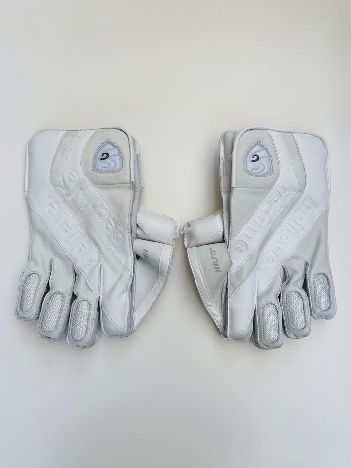 SG Hilite Wicket Keeping Cricket Gloves | All White