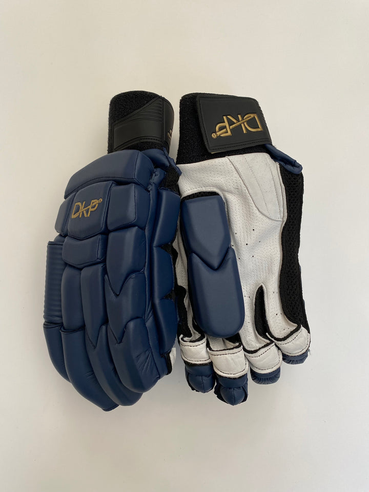 DKP Pro Black and Navy Cricket Batting Gloves