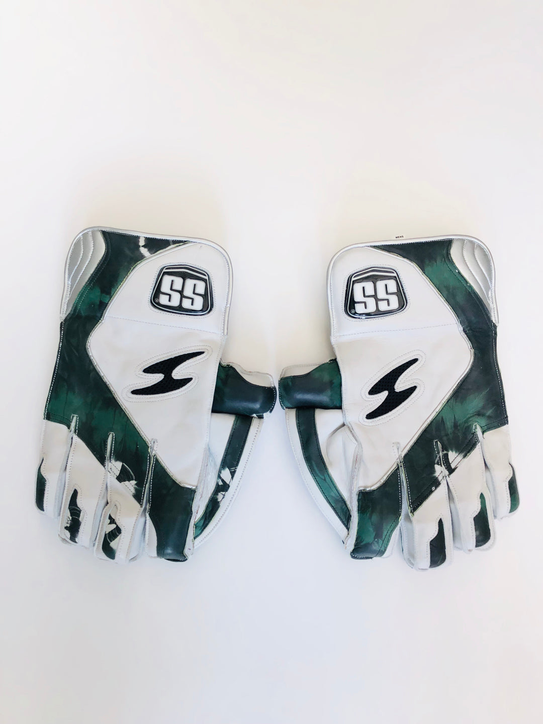 SS TON Player Edition Green Cameo Wicket Keeping Cricket Gloves - DKP Cricket Online