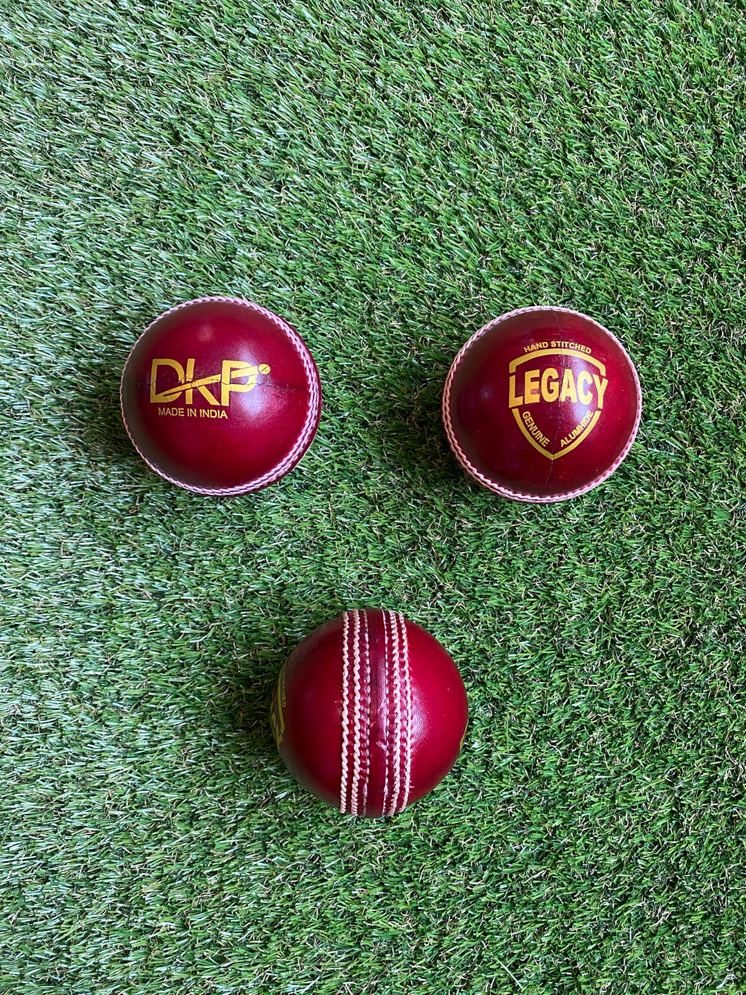 DKP Legacy Cricket Ball (Pack of 1, 3, 6, 12) | Red, White and Pink