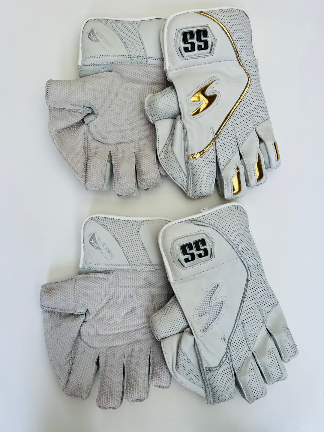 SS TON Reserve Edition Wicket Keeping Cricket Gloves | All White